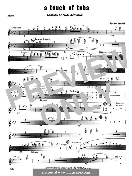 A Touch of Tuba: Flute part by Art Dedrick