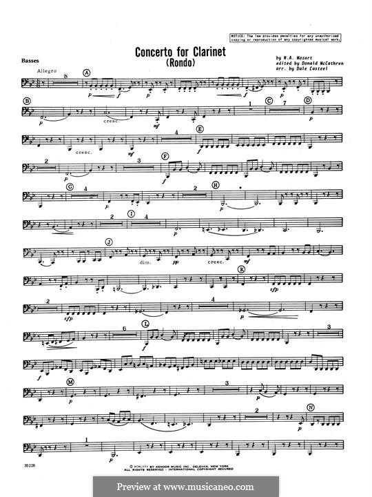 Movement 3: Tuba part by Wolfgang Amadeus Mozart