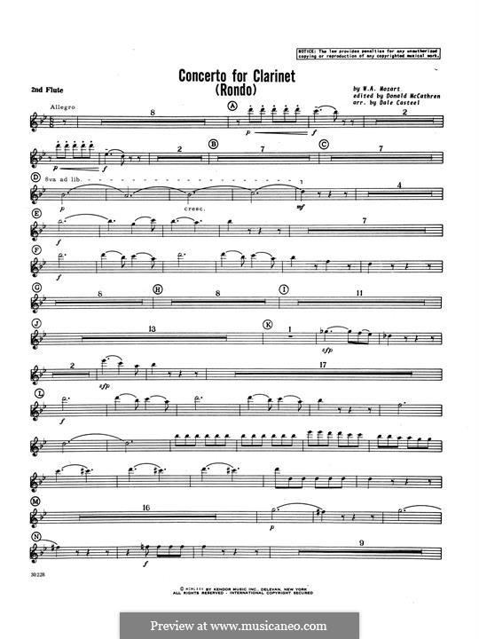 Movement 3: 2nd Flute part by Wolfgang Amadeus Mozart