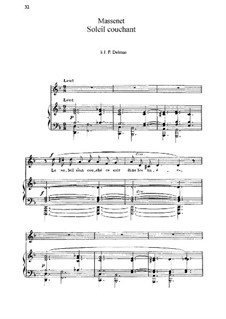 Soleil couchant: In D Minor by Jules Massenet