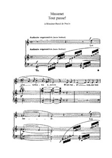 Tout passe: In A Minor by Jules Massenet