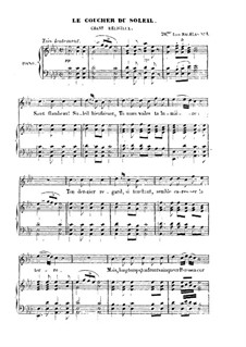 Le coucher du soleil: Le coucher du soleil by Franz Schubert