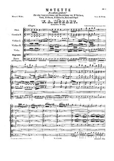 Exsultate, jubilate, K.165: Full score by Wolfgang Amadeus Mozart