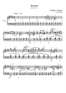 Mazurkas, Op.6: No.3 in E Major by Frédéric Chopin