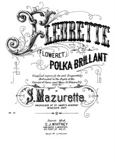 Fleurette (Floweret), Op.131: Fleurette (Floweret) by Salomon Mazurette