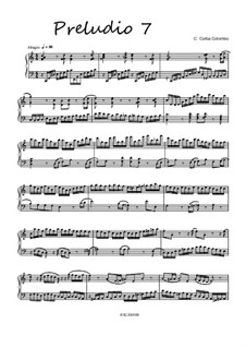 Preludio 7, 3C.EM 109: Preludio 7 by Carlo Corba Colombo