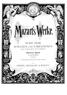 Sonata for Violin and Piano No.17 in C Major, K.296: Score by Wolfgang Amadeus Mozart