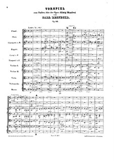 King Manfred, Op.93: Prelude to Act V by Carl Reinecke