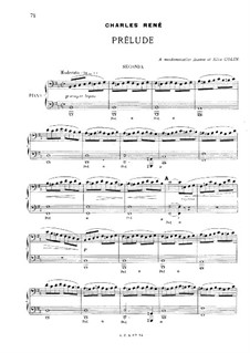 Prelude in B Minor for Piano Four Hands: Prelude in B Minor for Piano Four Hands by Charles René