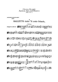 Respighi, Ottorino - Siciliana (from Antiche danze ed Arie) Sheet