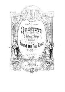 String Quintet in F Major, Op.4: String Quintet in F Major by Prinz Heinrich Reuss