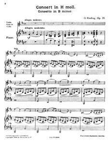 Concerto for Violin (or Viola, or Cello) and Orchestra No.2 in B Minor, Op.35: Version for Violin (or viola, or cello) and piano by Oskar Rieding
