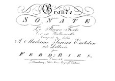 Grand Sonata for French Horn, Op.34: Piano Part by Ferdinand Ries