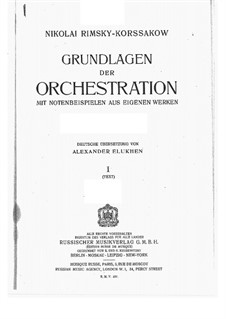 Principles of Orchestration: Introduction and Chapter I by Nikolai Rimsky-Korsakov