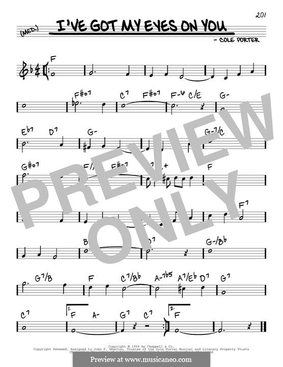 I've Got My Eyes on You: Melody line by Cole Porter