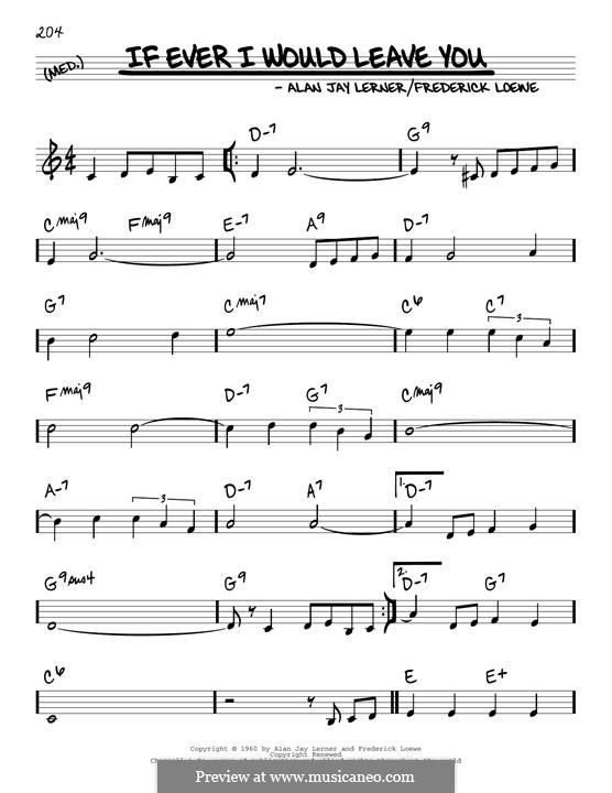 Camelot If Ever I Would Leave You Love Montage If Ever I Would Leave You (from Camelot) by F. Loewe on MusicaNeo