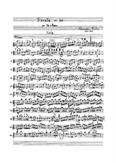 Sonata for Viola and Basso Continuo, BI 323: Sonata for Viola and Basso Continuo by Alessandro Rolla