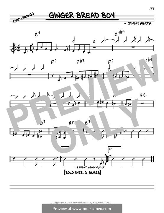 Ginger Bread Boy: Melody line by Jimmy Heath