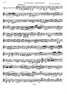 String Quartet No.4 in F Major, Op.12: Violin II part by Bernhard Romberg