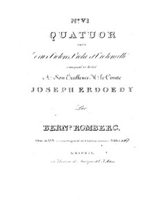 String Quartet No.6 in C Major, Op.25: String Quartet No.6 in C Major by Bernhard Romberg