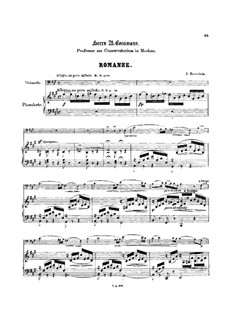 Romance for Cello and Piano: Score by Jacob Rosenhain