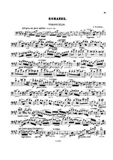 Romance for Cello and Piano: Solo part by Jacob Rosenhain