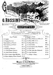 Overture: For violin and piano by Gioacchino Rossini