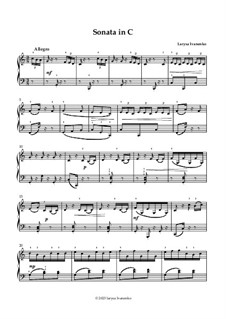 Sonata in C Major: Sonata in C Major by Larysa Ivanenko