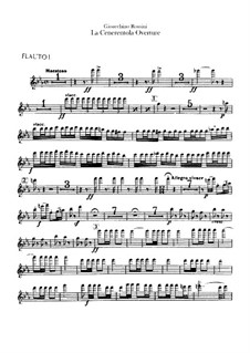 La Cenerentola (Cinderella): Overture – flutes parts by Gioacchino Rossini