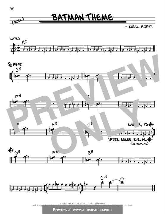 Batman Theme: Melody line by Neal Hefti