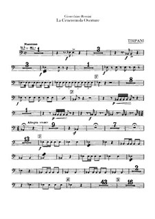 La Cenerentola (Cinderella): Overture – percussion parts by Gioacchino Rossini