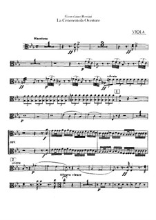 La Cenerentola (Cinderella): Overture – viola part by Gioacchino Rossini