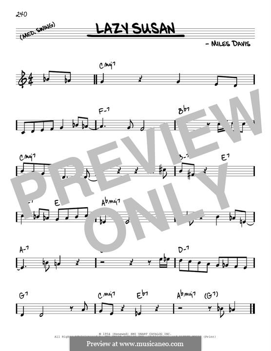 Lazy Susan by M. Davis sheet music on MusicaNeo