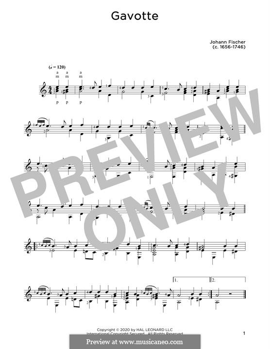 Gavotte: Gavotte by Johann Caspar Ferdinand Fischer
