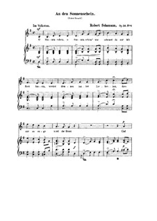 Six Poems, Op.36: No.4 To the Sunshine (G Major) by Robert Schumann