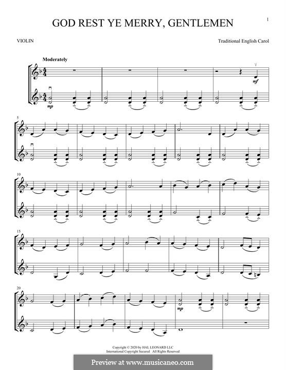 Instrumental version: For two violins by folklore