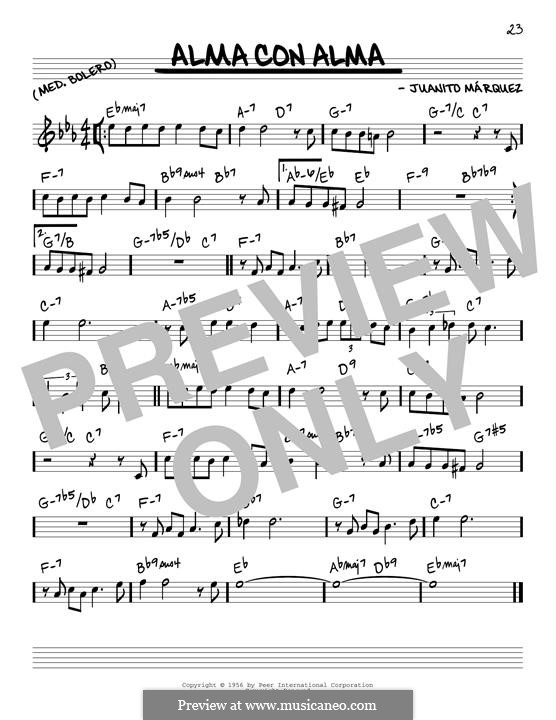 Alma con Alma: Melody line by Juanito Marquez