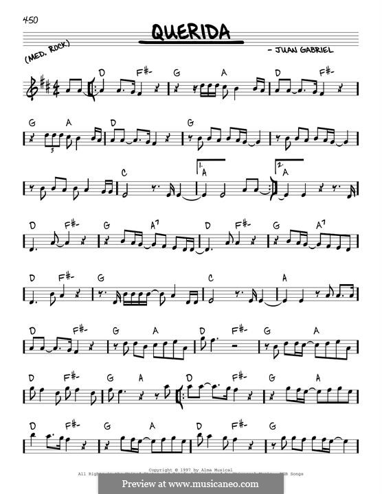 Querida by J. Gabriel sheet music on MusicaNeo