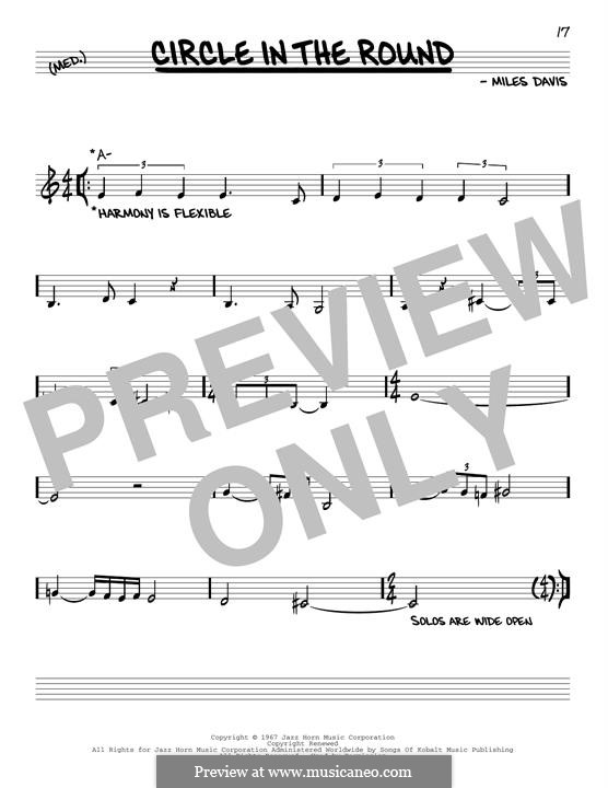 Circle In The Round by M. Davis sheet music on MusicaNeo