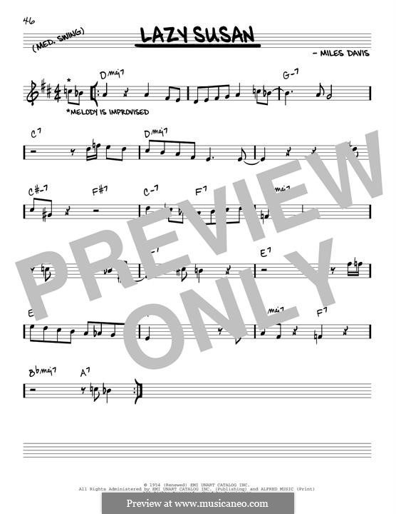 Lazy Susan by M. Davis sheet music on MusicaNeo