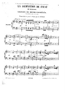 Transcription on 'Song of Mephistopheles' from 'Damnation of Faust' by Berlioz: Transcription on 'Song of Mephistopheles' from 'Damnation of Faust' by Berlioz by Joseph Schad