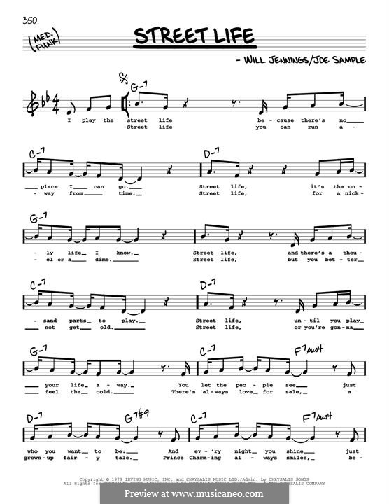 Street Life (The Crusaders) by J. Sample - sheet music on MusicaNeo