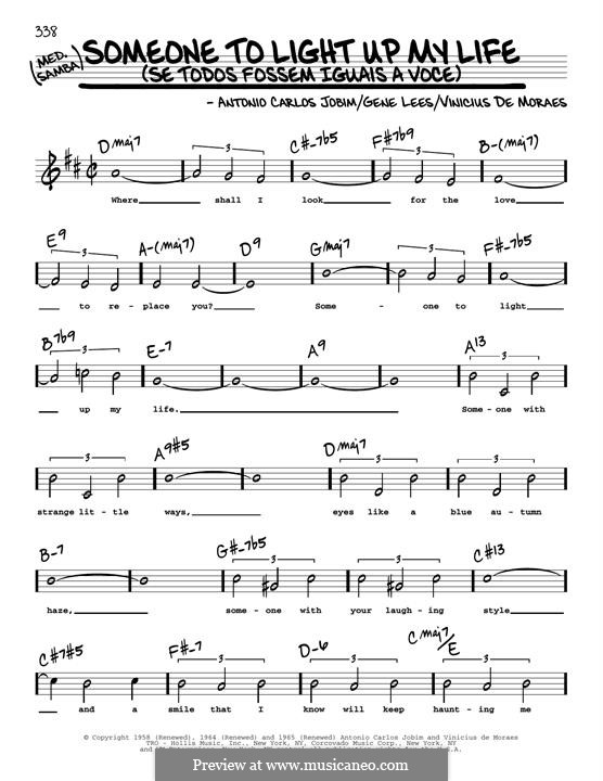 Someone to Light Up My Life (Se Todos Fossem Iguais a Voce): High Voice by Antonio Carlos Jobim