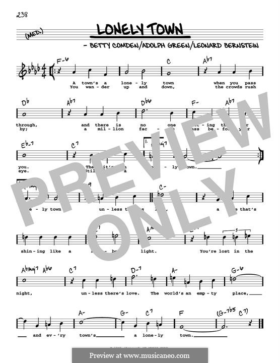 Lonely Town (from On the Town): High Voice by Leonard Bernstein