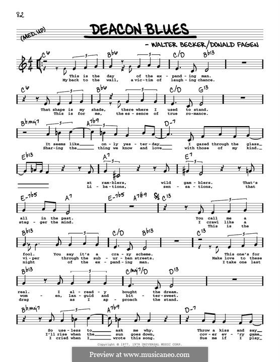 Deacon Blues (Steely Dan): High voice by Donald Fagen, Walter Becker