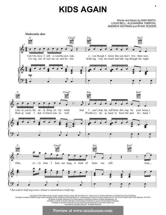 Kids Again (Sam Smith): Kids Again (Sam Smith) by Ryan B Tedder