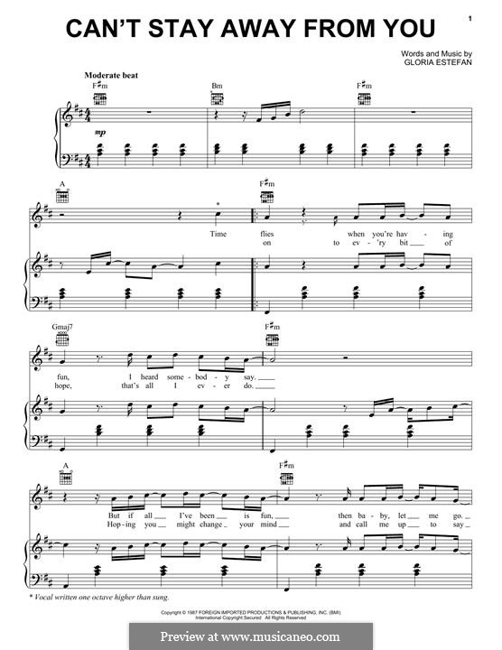 Can't Stay Away From You (Gloria Estefan & Miami Sound Machine): Can't Stay Away From You (Gloria Estefan & Miami Sound Machine) by Gloria M. Estefan