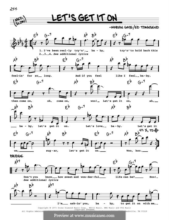 Let's Get It on by E. Townsend - sheet music on MusicaNeo