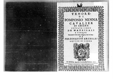 Madrigals: Tenor part by Pomponio Nenna