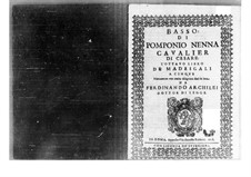 Madrigals: Bass part by Pomponio Nenna